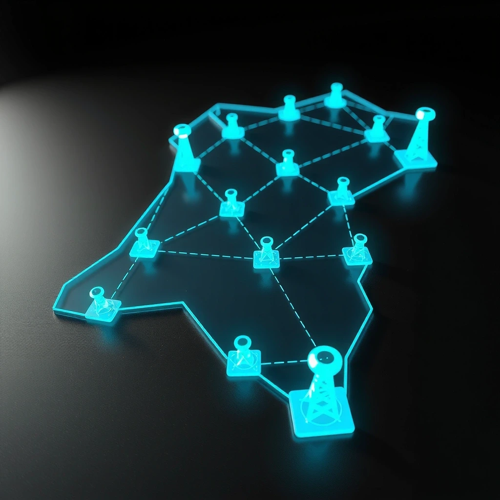 Abstract Qatar 5G Coverage Map